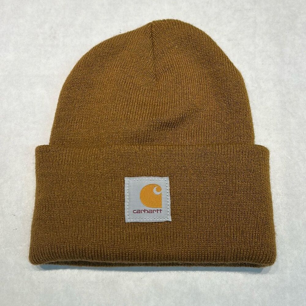 Carhartt Knit Beanie Brown One Size OSFA Rib-Knit Classic